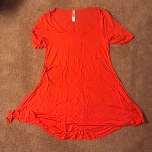 Lularoe XXS orange flowy shirt
